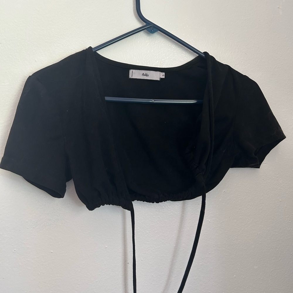 Tie in the front crop top